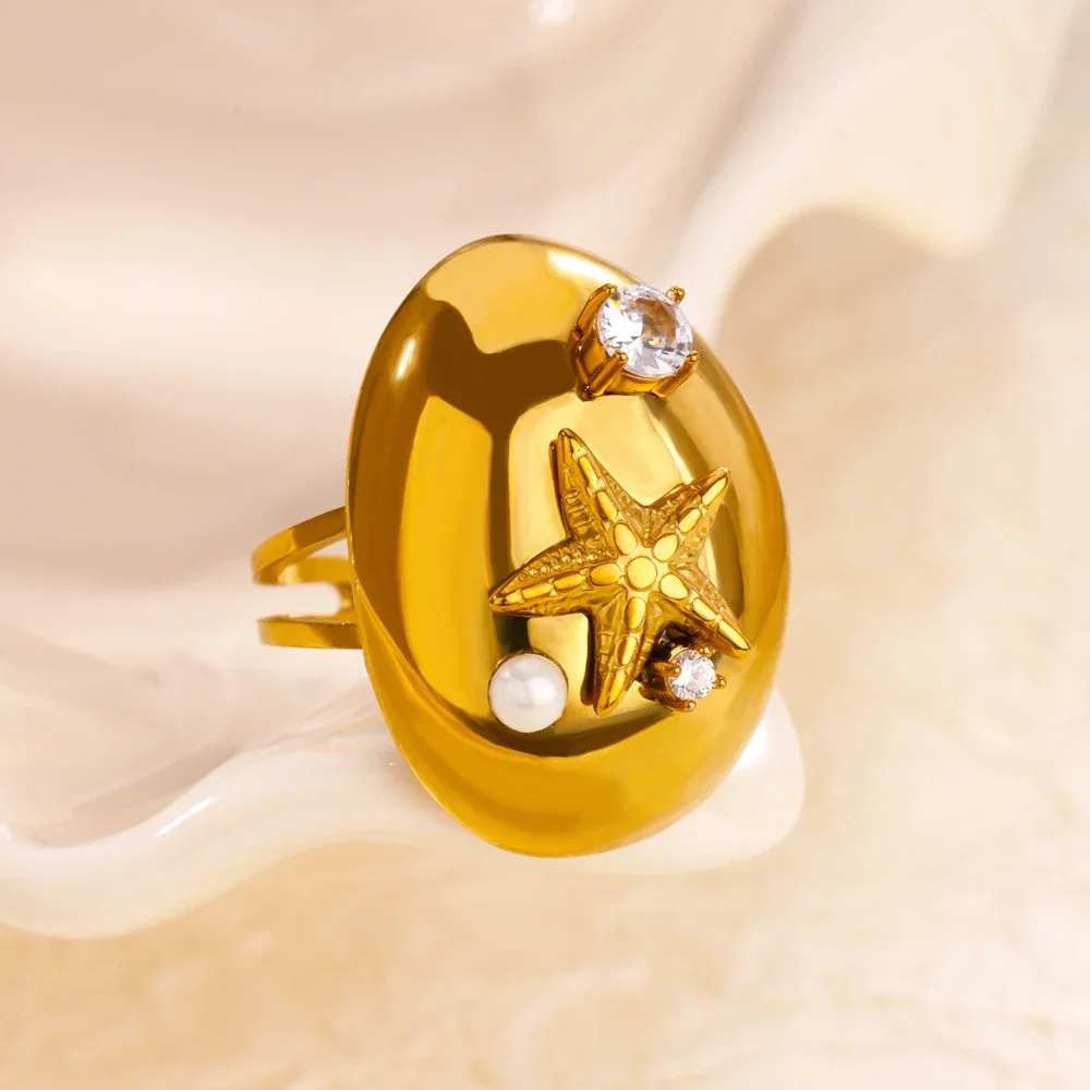 Bague Étoile de Mer Femme pas cher