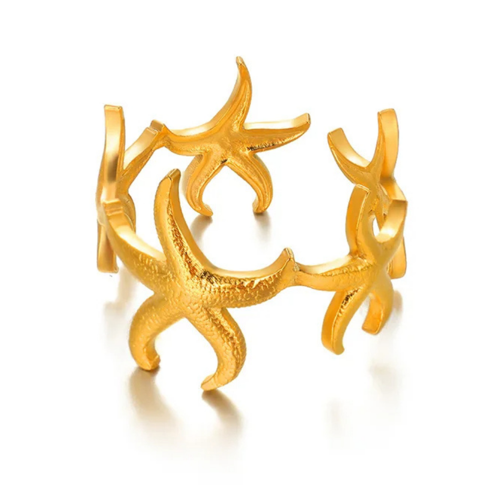Bague Couronne Étoile de Mer