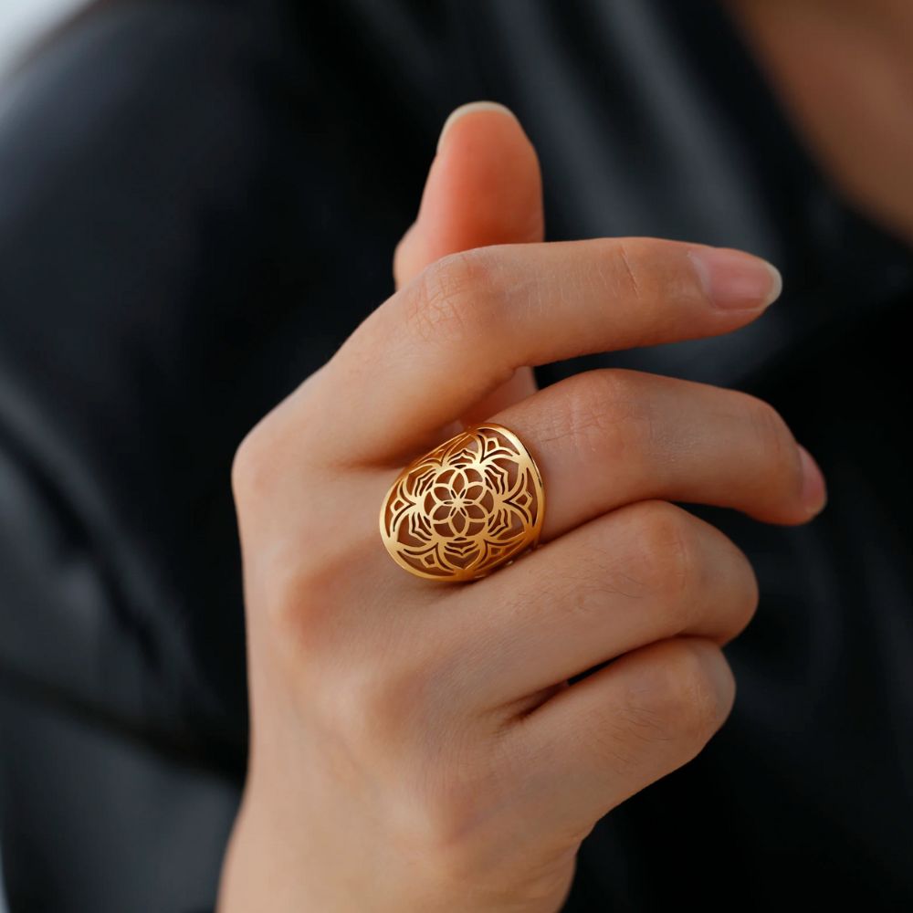 Bague Fleur de Vie Life Or