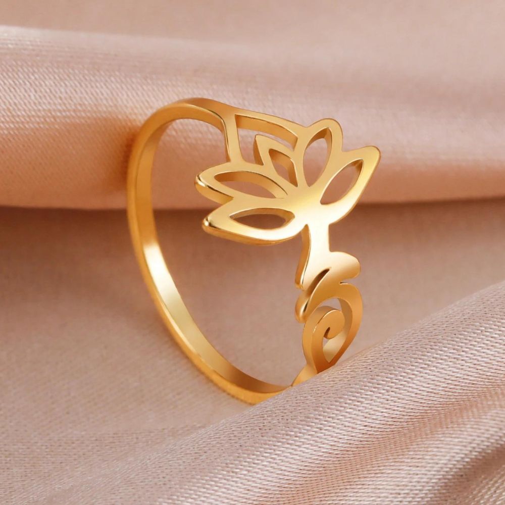 Bague Fleur de Lotus Peace Métal