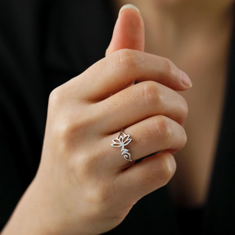 Bague Fleur de Lotus Peace Argent