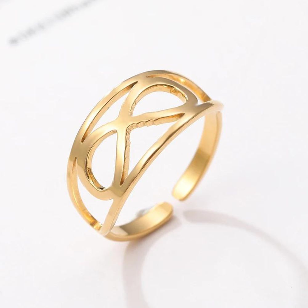 bague infini ajustable