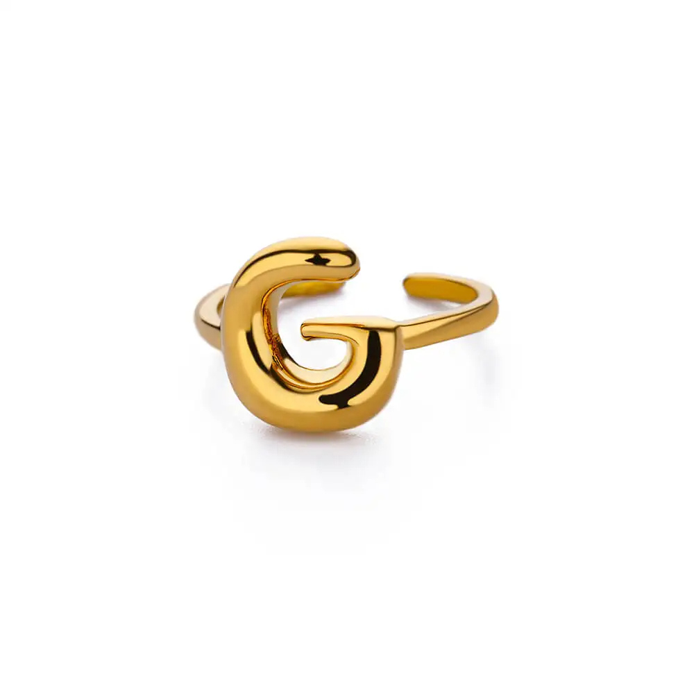 Bague Initiale G Bubble