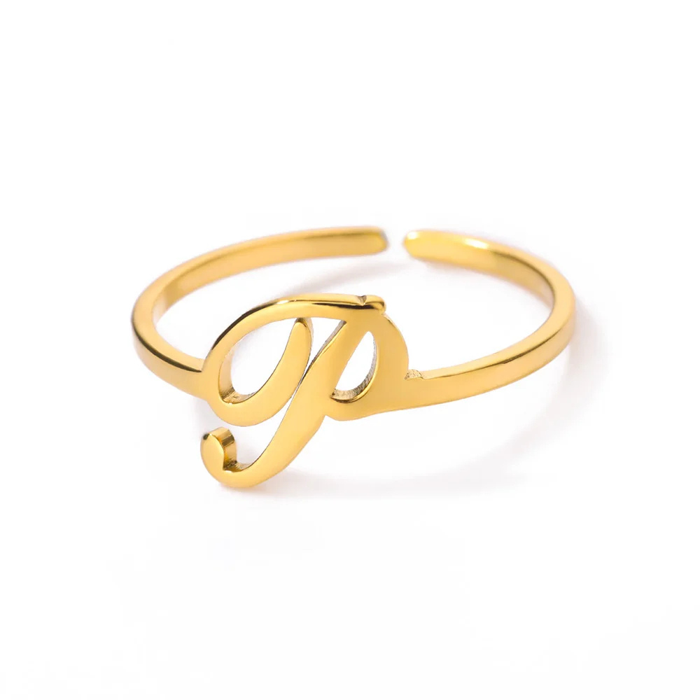 Bague Initiale P Femme