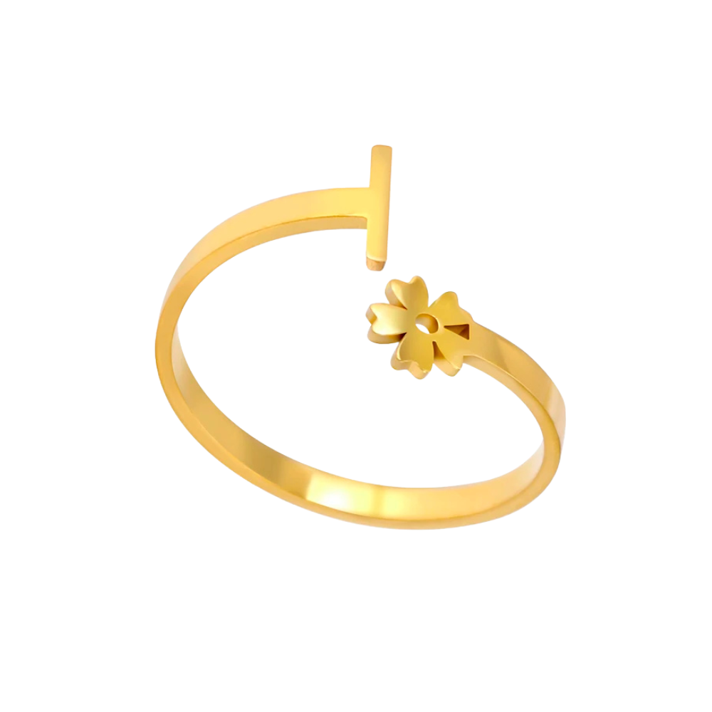 Bague Initiale I Fleur