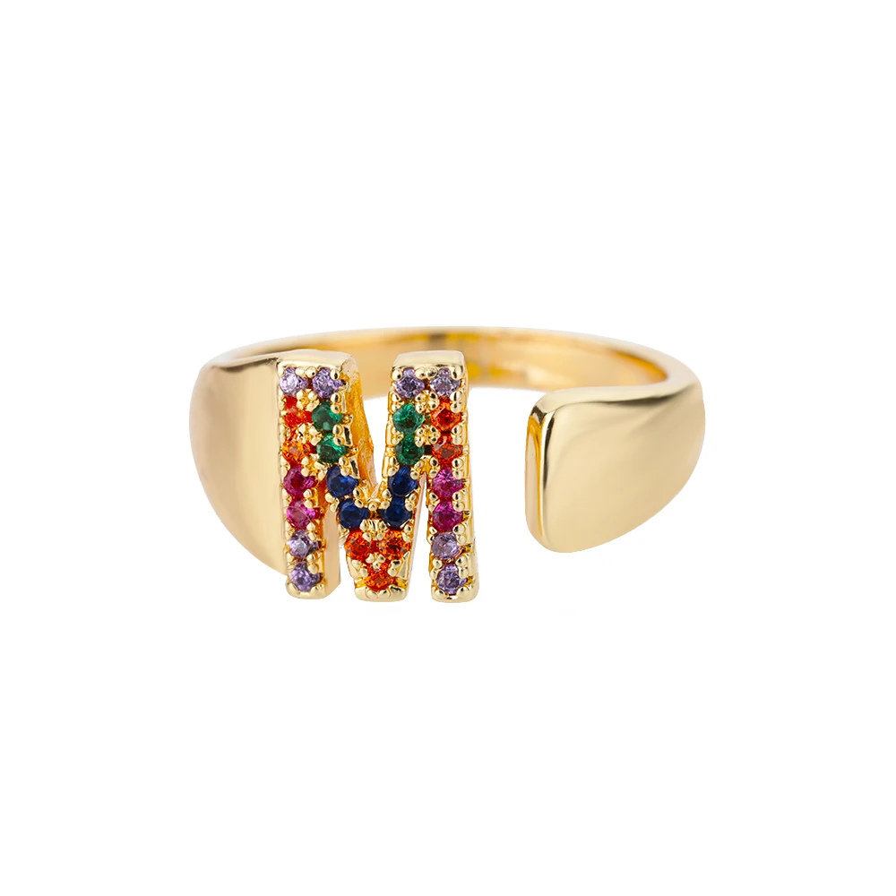 Bague Initiale M Couleur