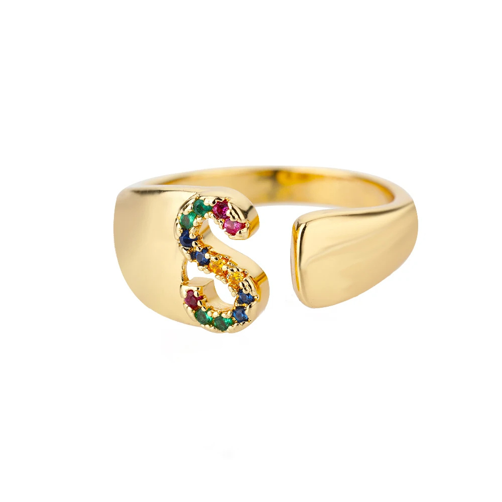 Bague Initiale S Or