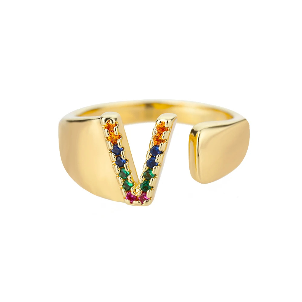 Bague Couleur Initiale V