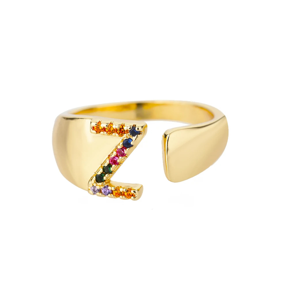 Bague Initiale Z Or