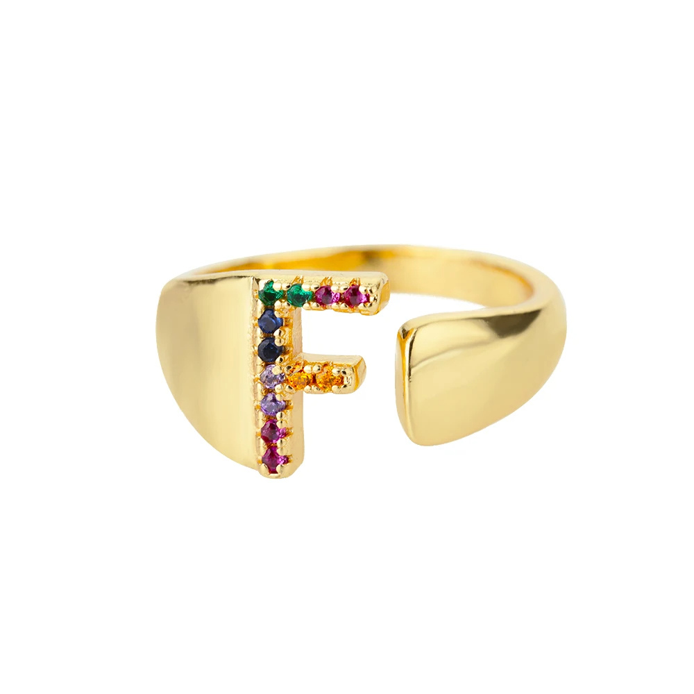 Bague Couleur Initiale F