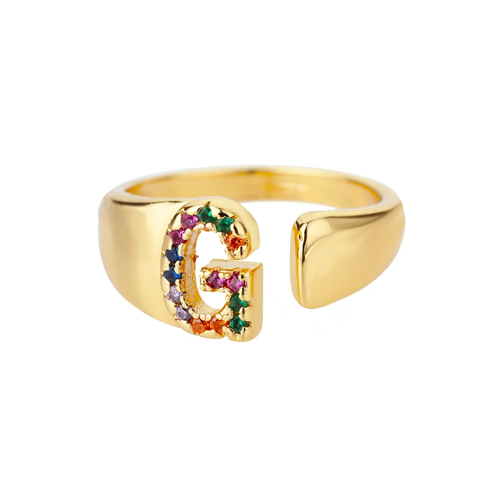 Bague Initiale G Or