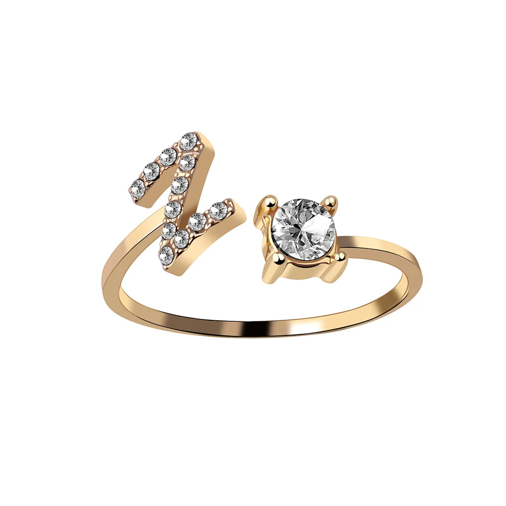 Bague Initiale Z Strass