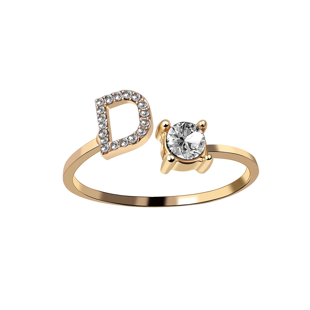 Bague Initiale D Strass