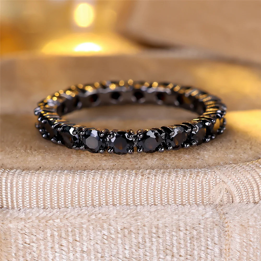 Bague Noire Fine femme