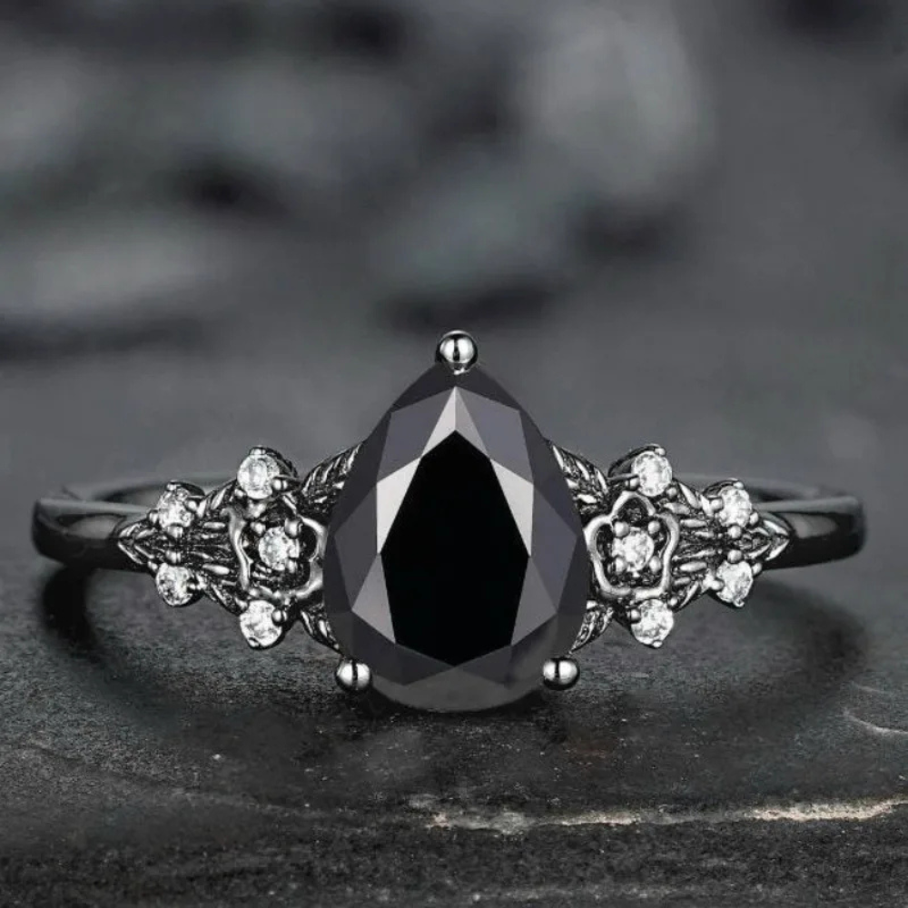 Bague Noire Brillante diamant