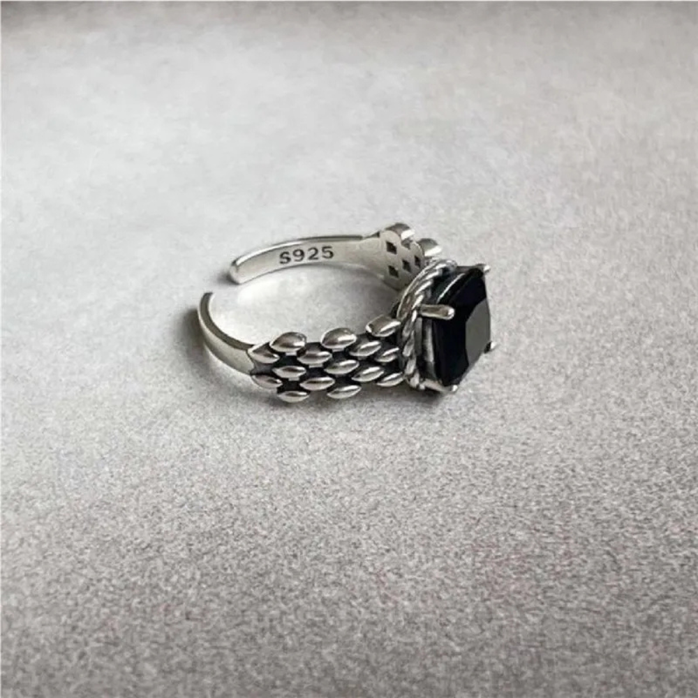 Bague Pierre Noire femme