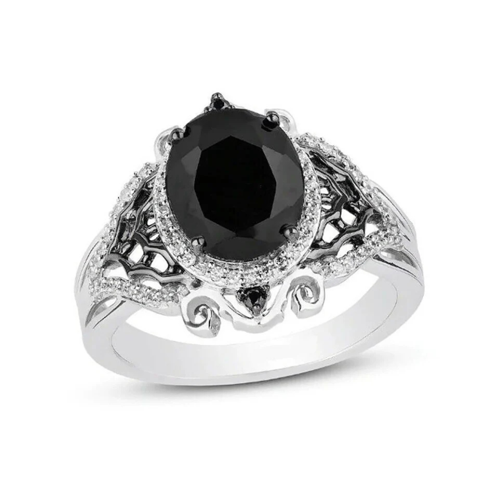 Grosse Bague Noire Femme