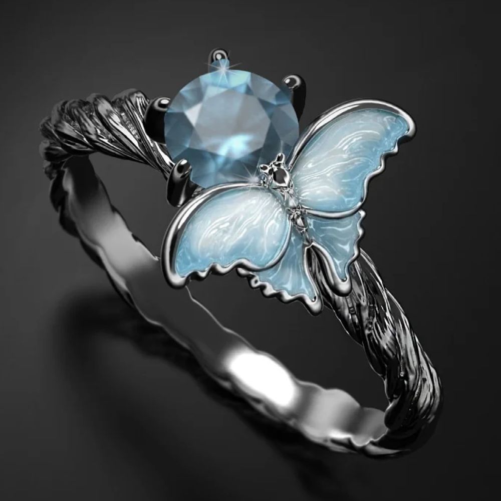 Bague Papillon Gothique