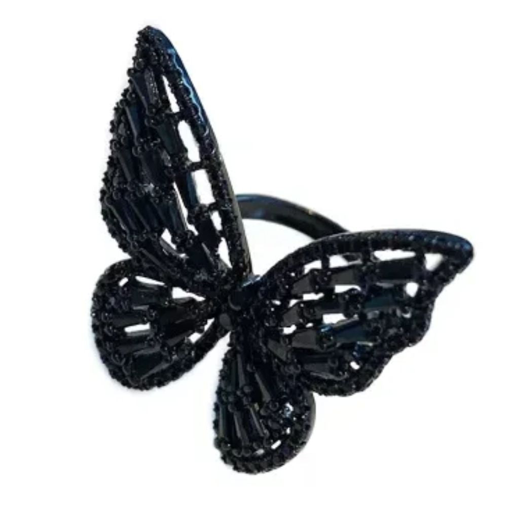 Bague Papillon Noir