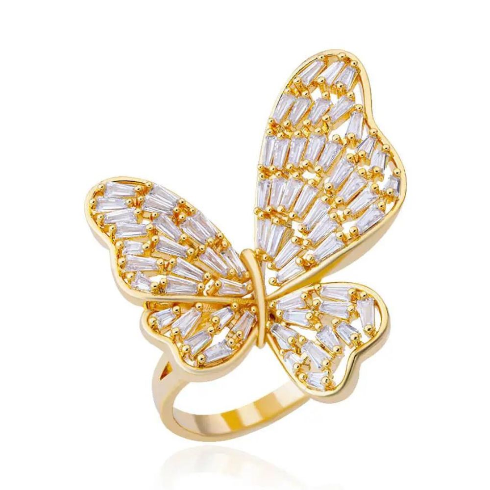 Bague Papillon Or Jaune