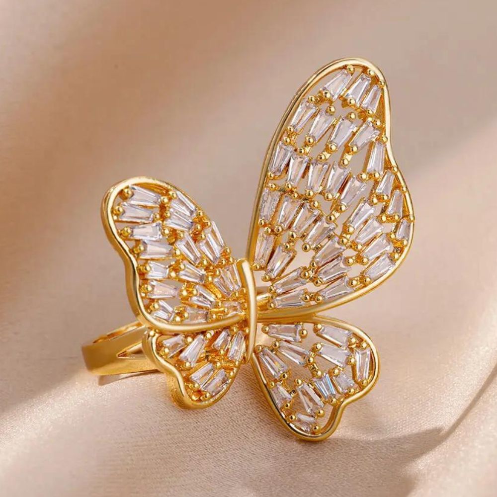 Bague Papillon Or Jaune