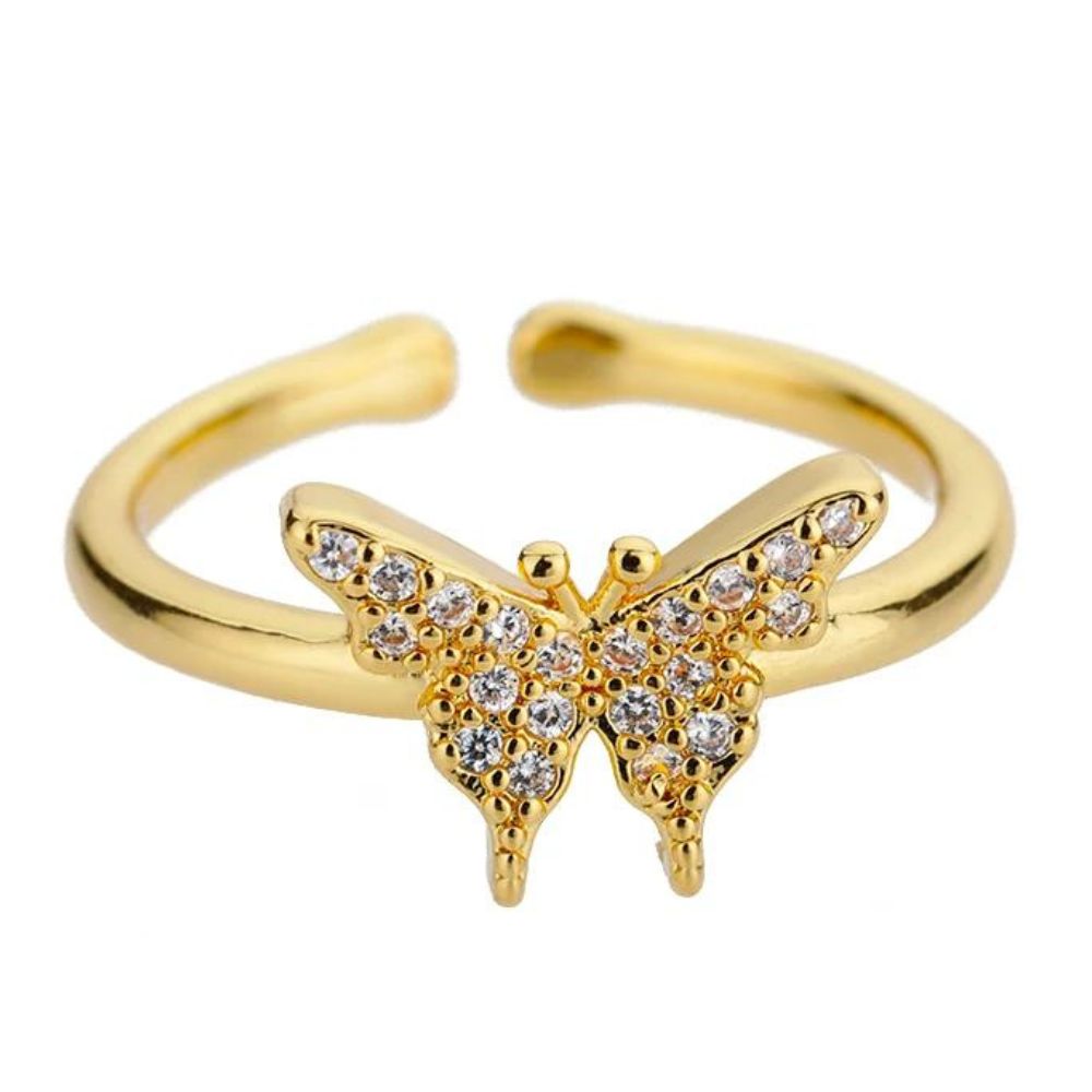 bague papillon pas cher