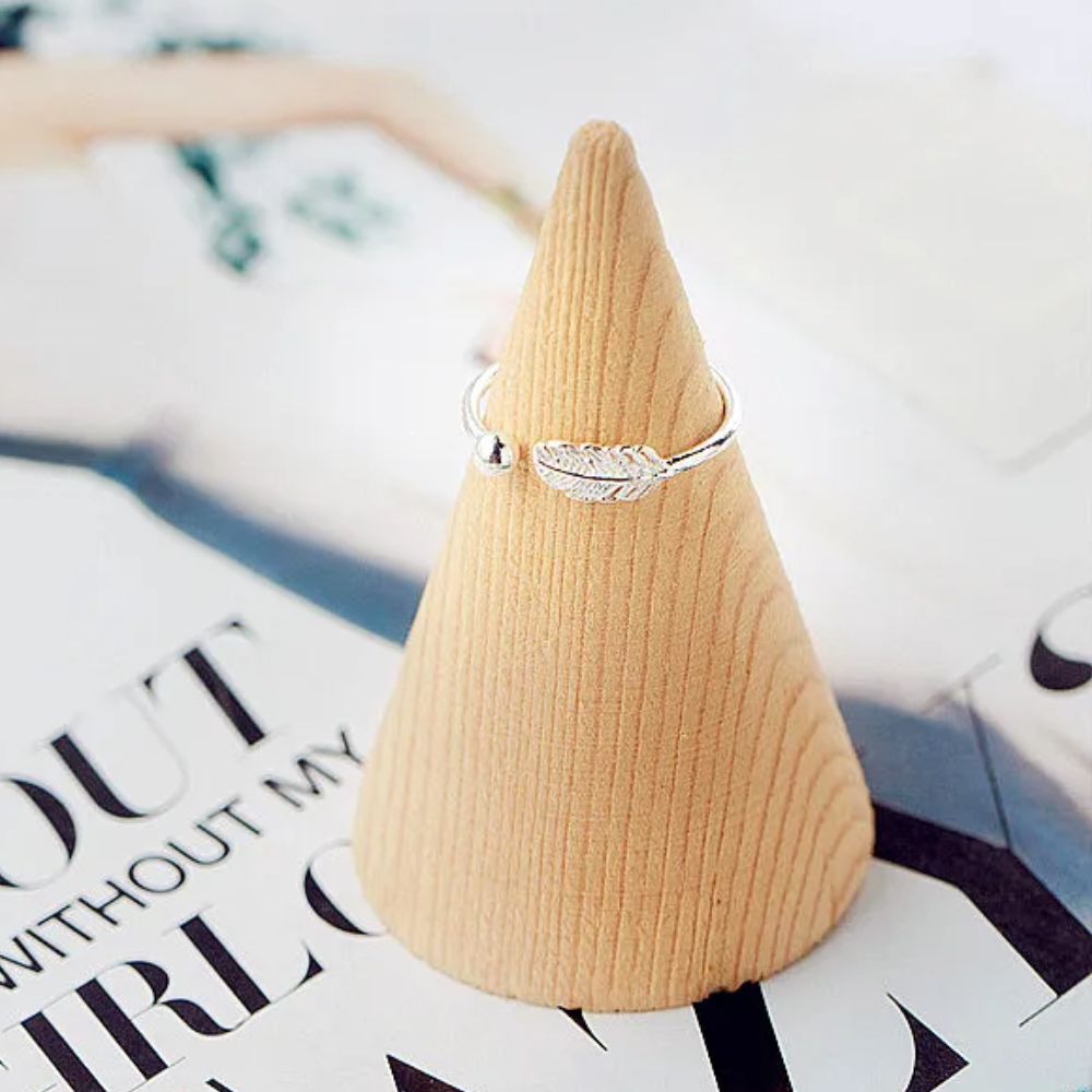 Bague avec une Plume argent