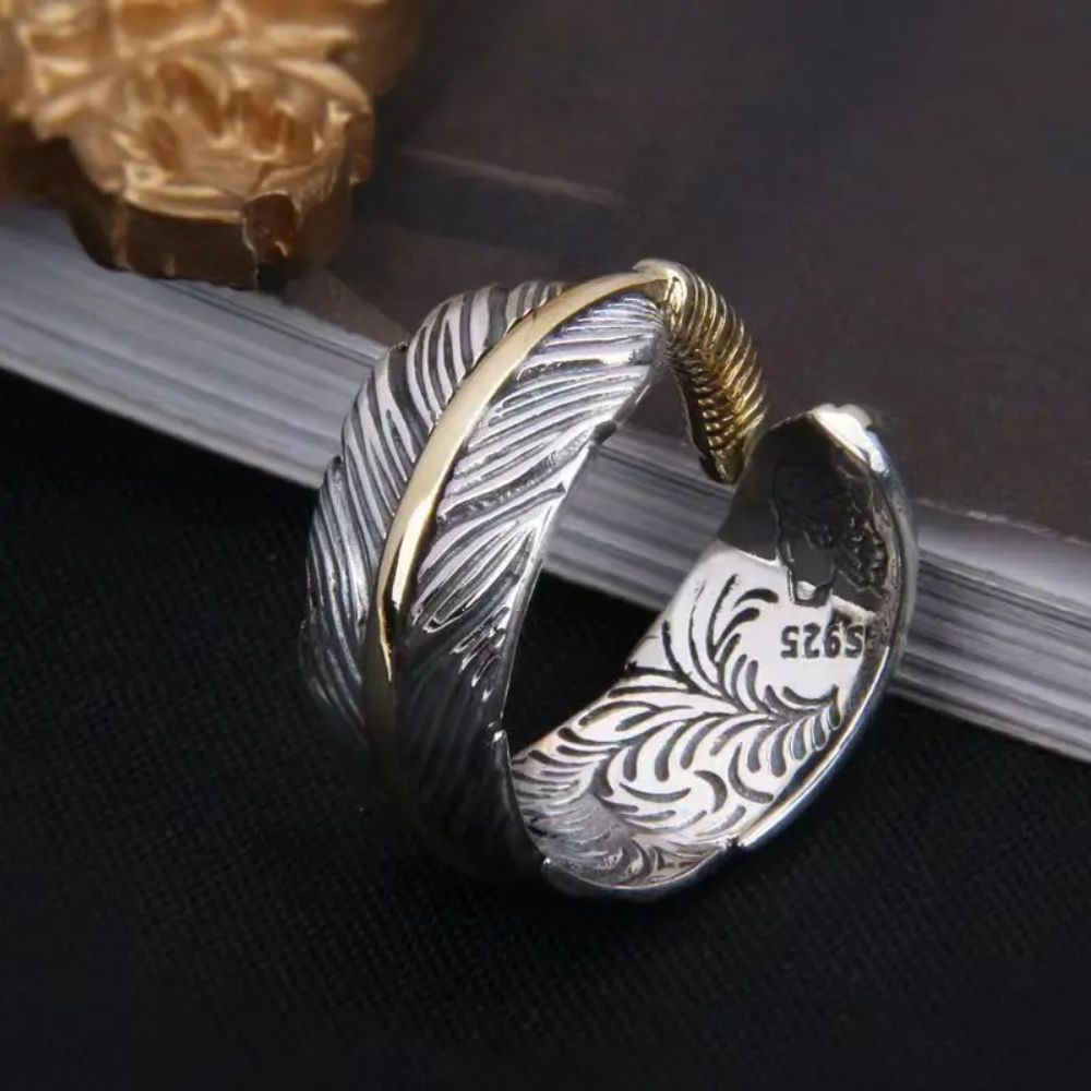 Bague Plume Argent