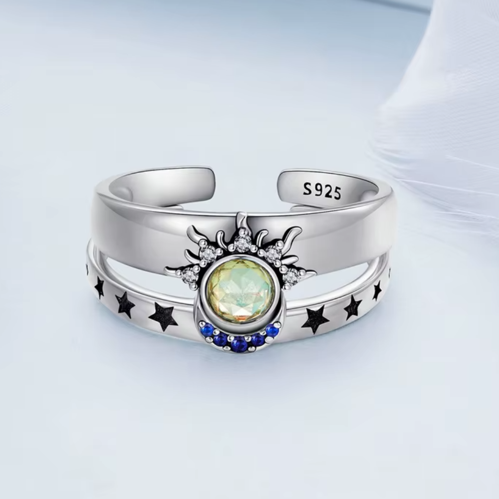 Bague Soleil d'Hiver Argent