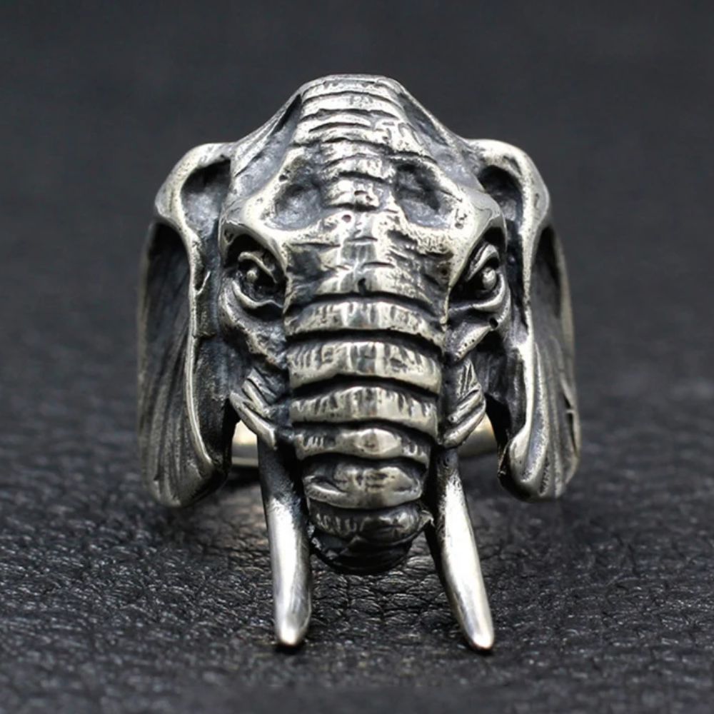 Bague Tête Éléphant 