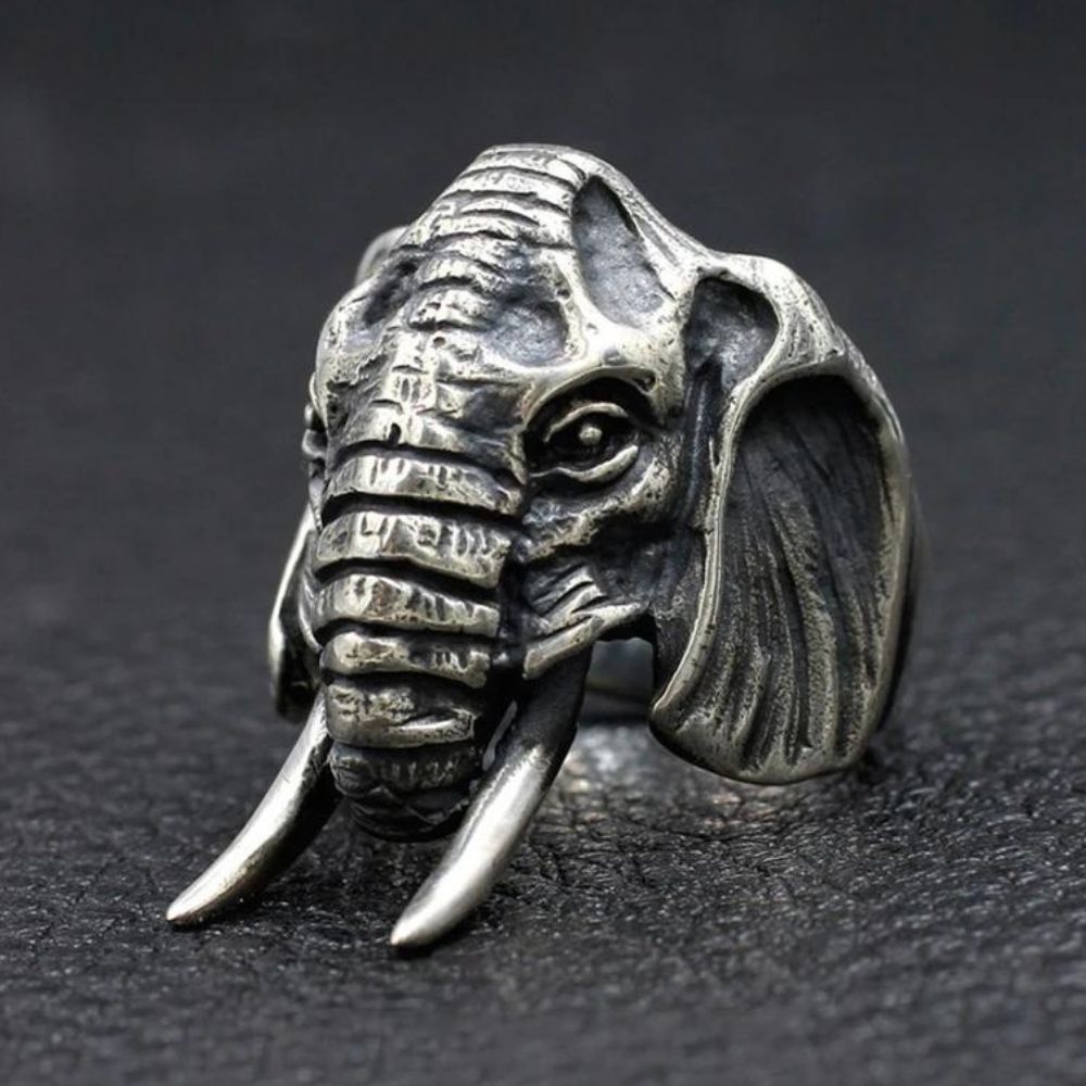 Bague Éléphant Argent