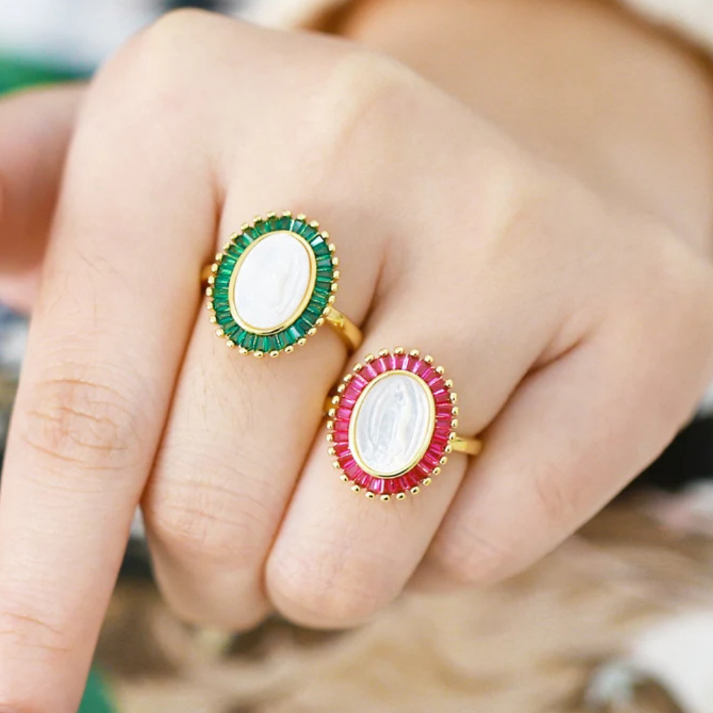 Bague Vierge Marie Nacre Stass