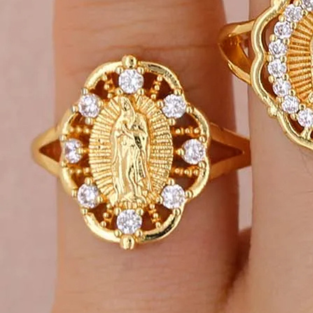Bague Vierge Marie Vintage pas cher