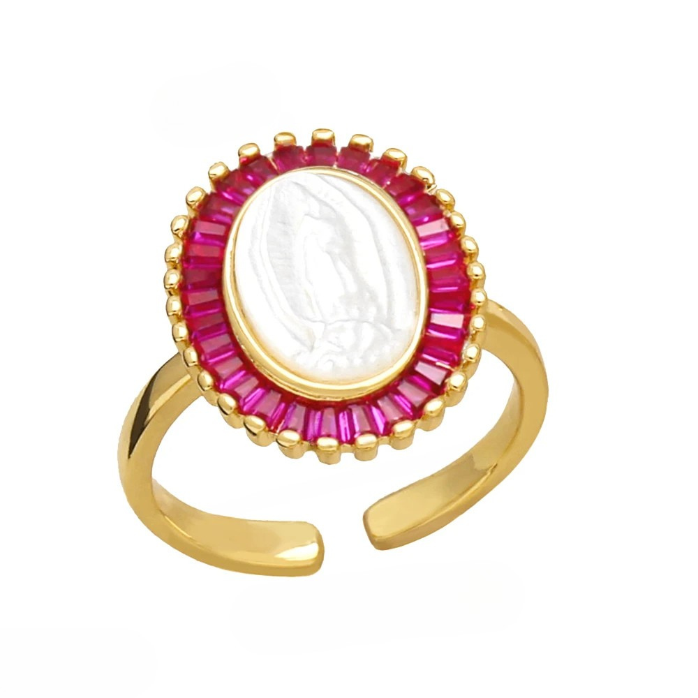 Bague Vierge Marie Nacre Stass tendance