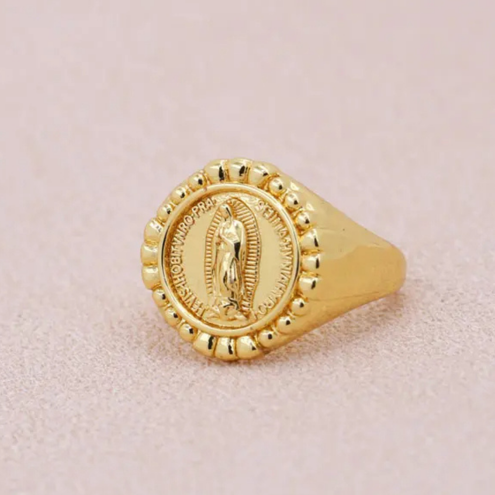 Bague Chevalière Vierge Marie pas cher