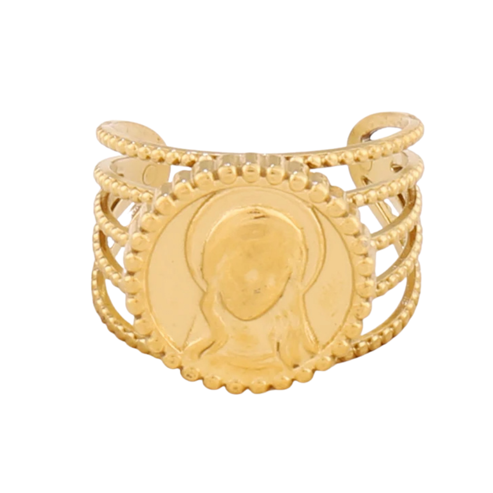 Bague Visage Vierge Marie