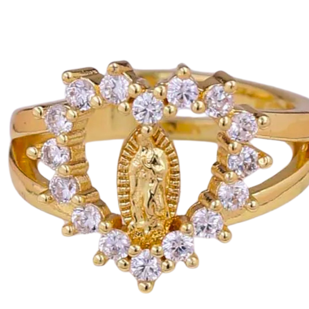 Bague Vierge Marie Cœur pas cher
