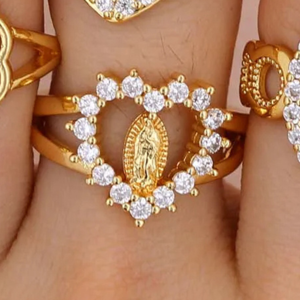 Bague Vierge Marie Cœur