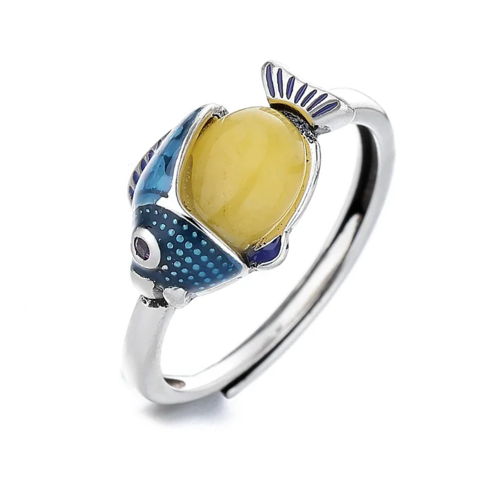 Bague Poisson Art