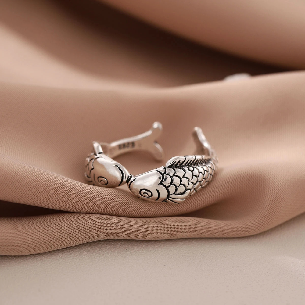 Bague Poisson Argent Massif