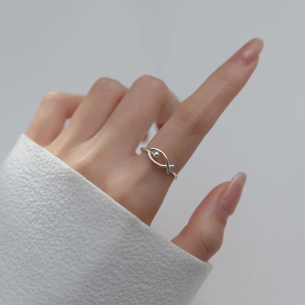 Bague Poisson Simple