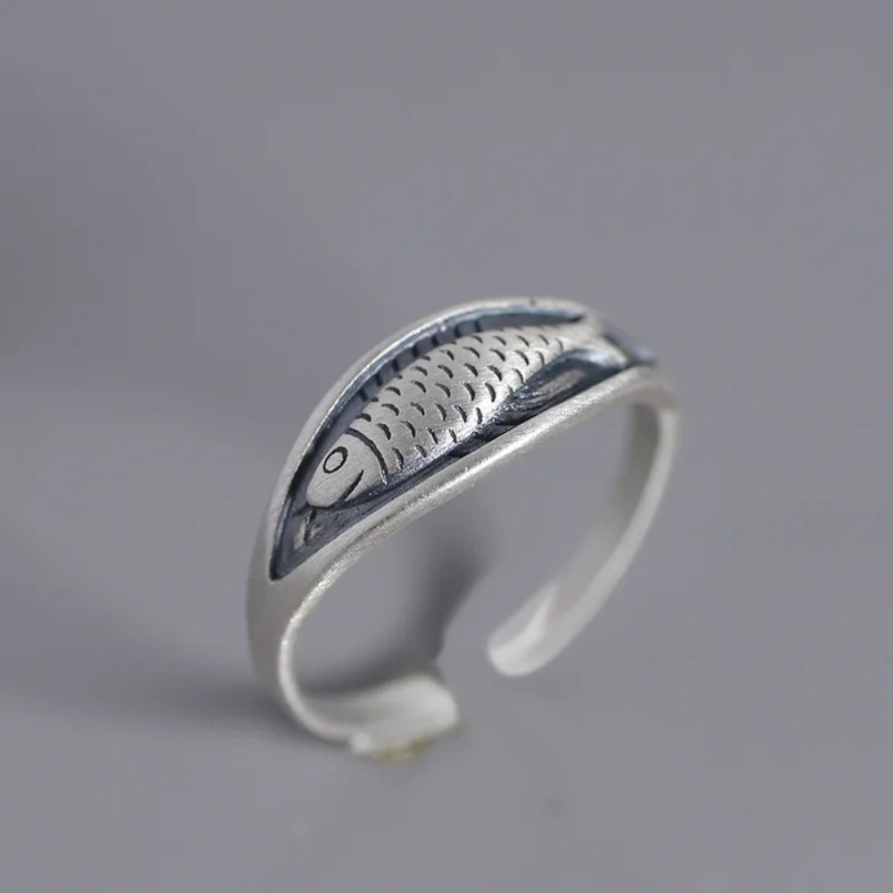 Bague Poisson ouverte