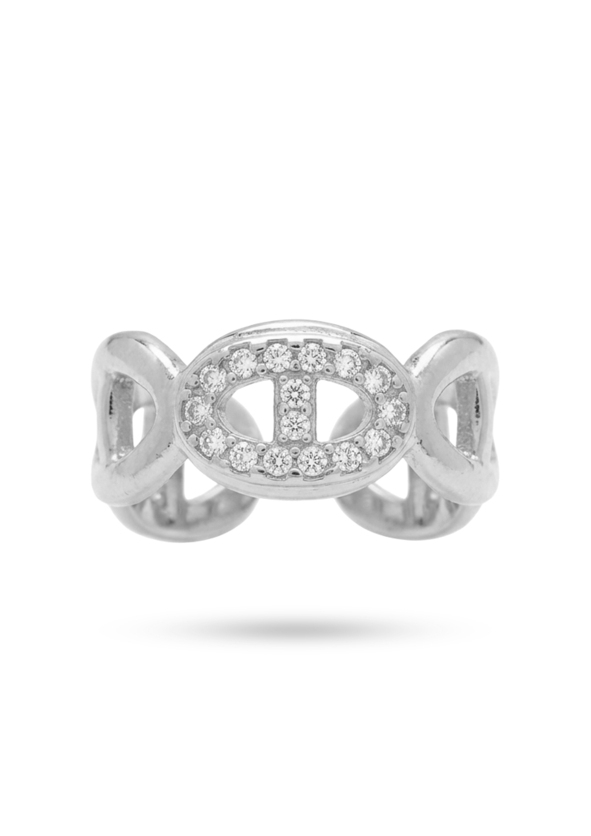 Bague Maille Marine Ovale