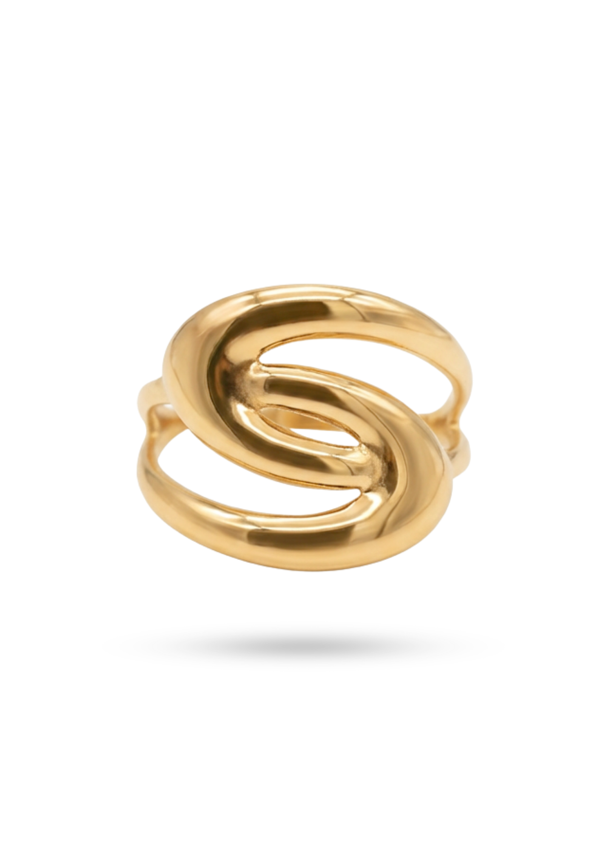 Bague Entrelacée Tendance or