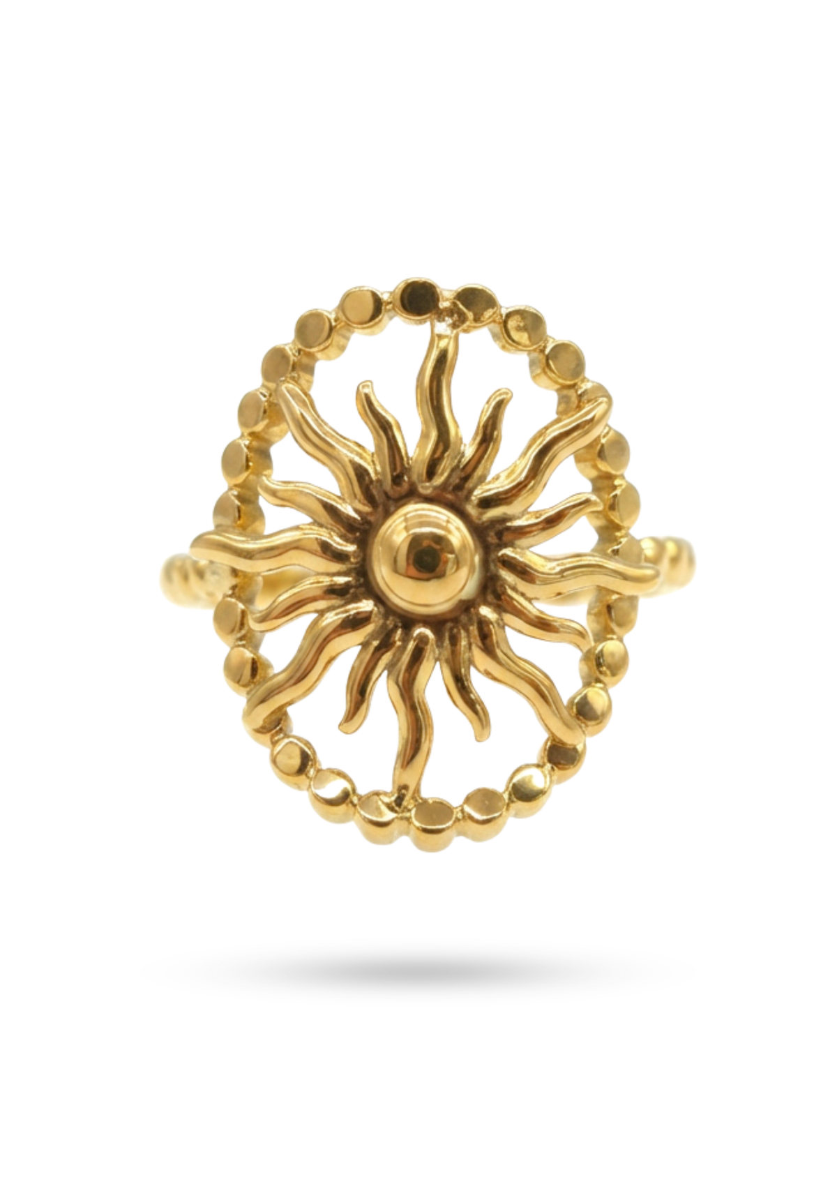 Bague Soleil Rayonnant or