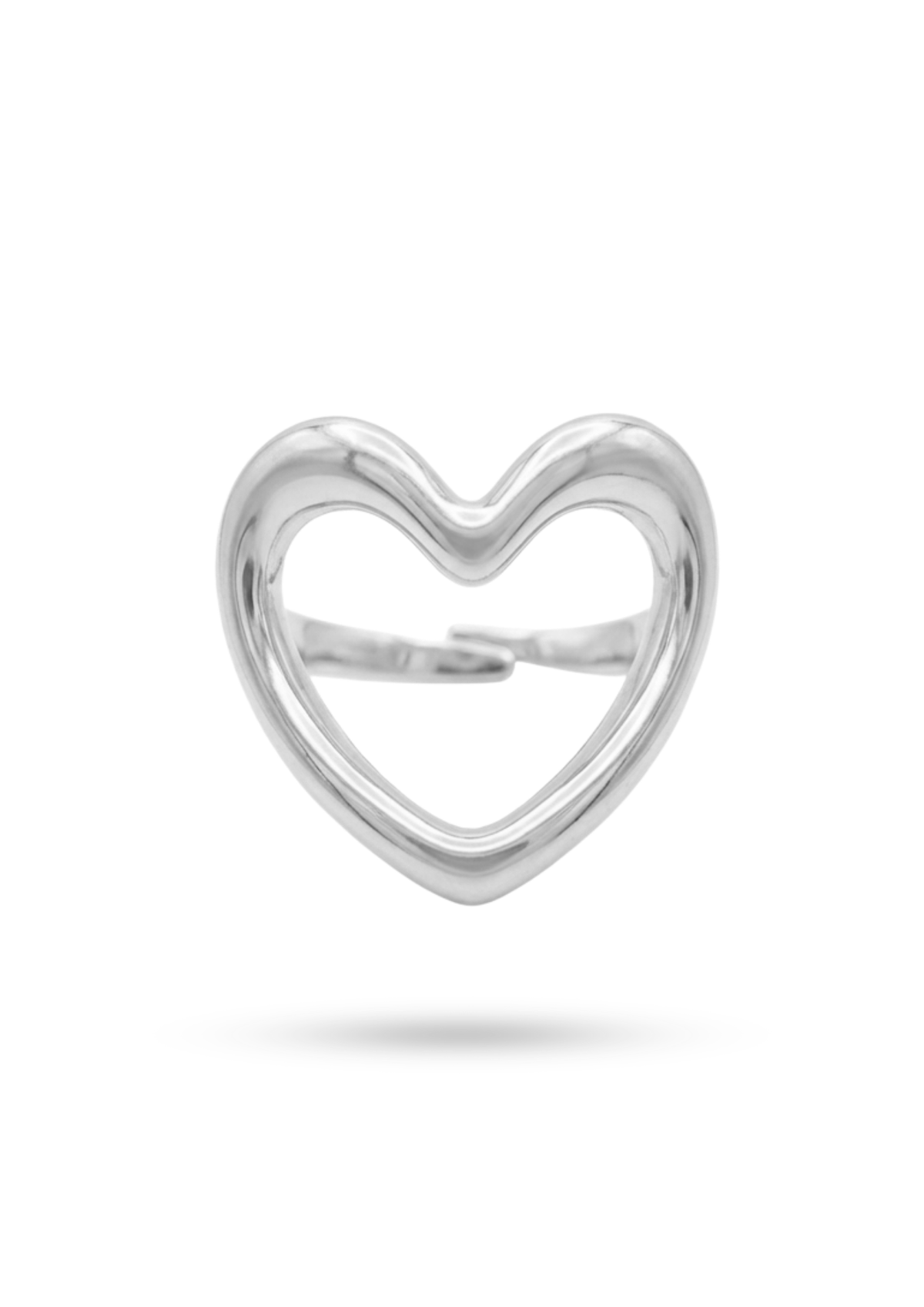 Bague Cœur Ajouré argent
