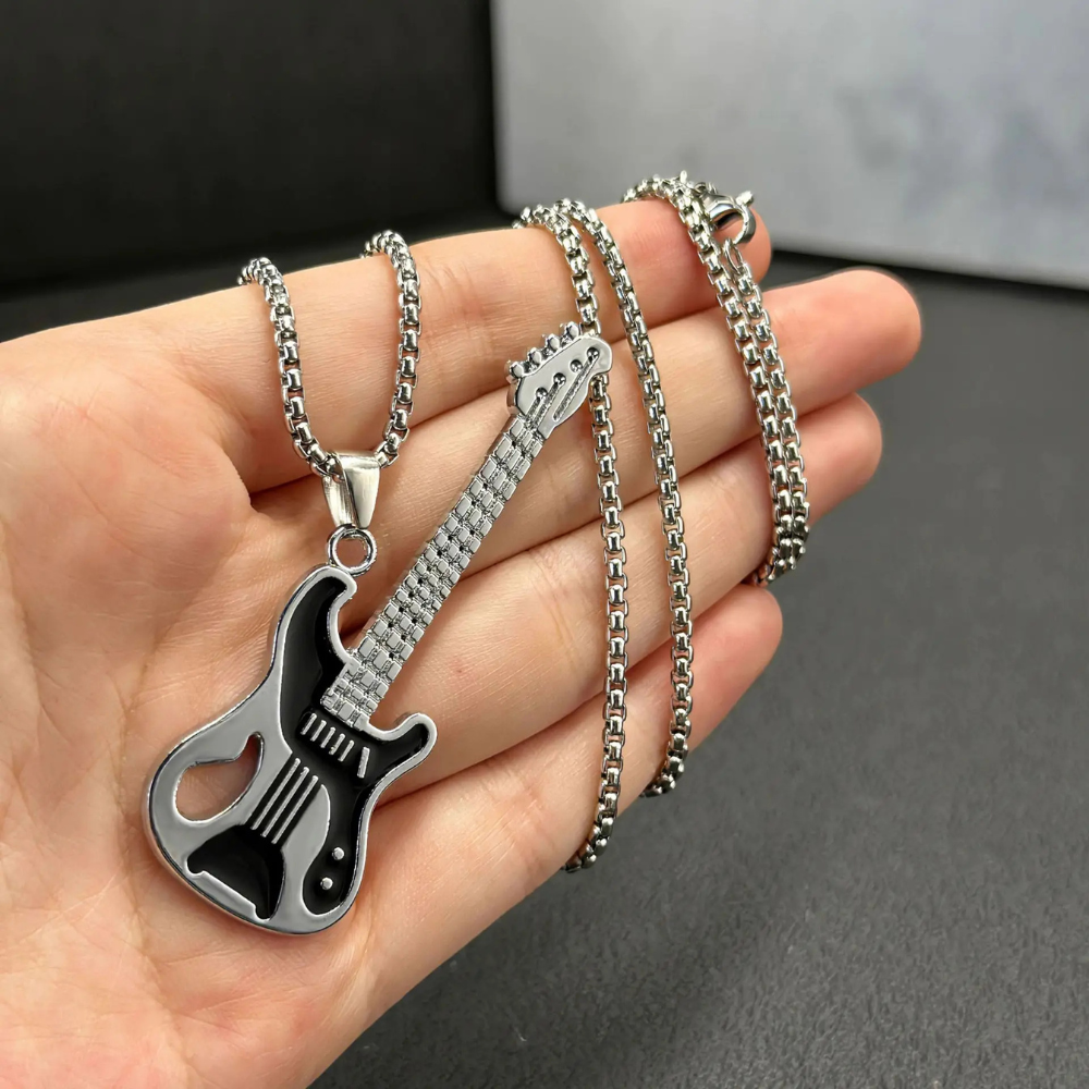 Collier Guitare Basse pendentif