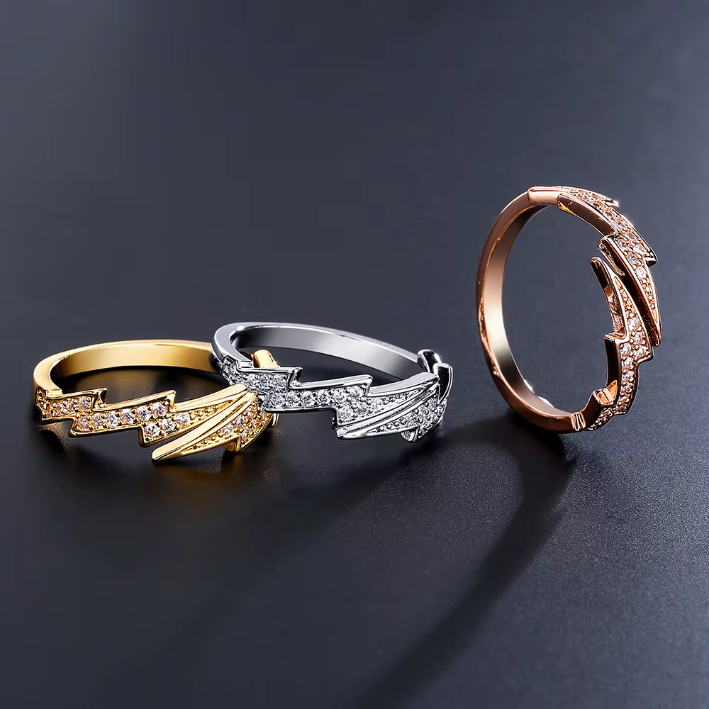 Bague Double Éclair femme
