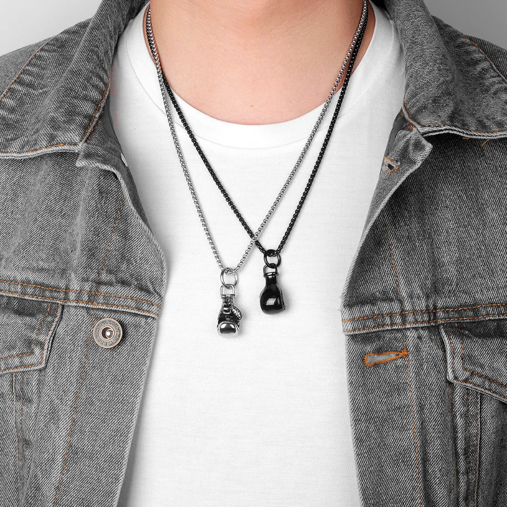 Collier Pendentif Gant de Boxe homme