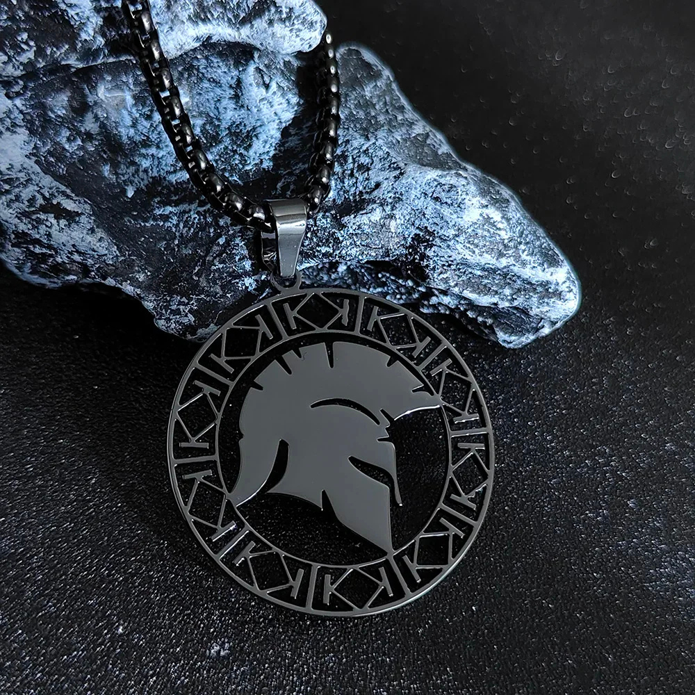Collier Spartan Soldat noir